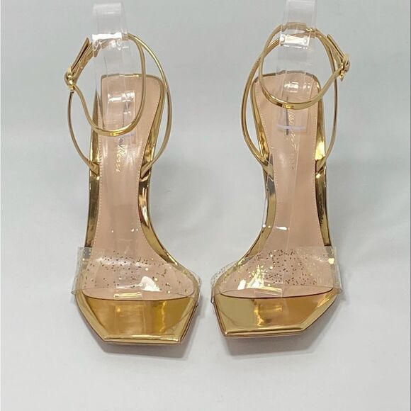 Gianvito Rossi Glitter Stiletto Sandals size 38 - Picture 4 of 12